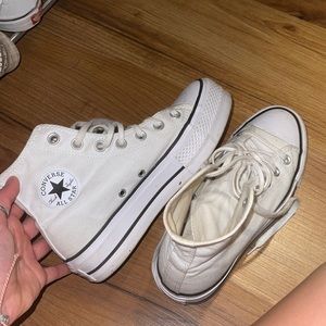hightop platform converse! size 6